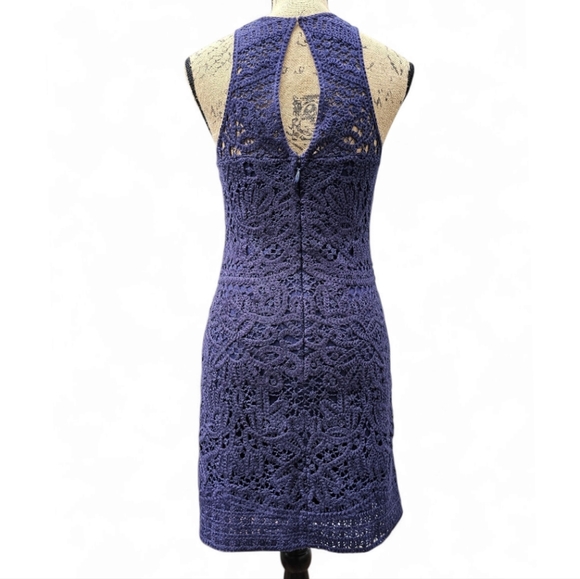 Lilly Pulitzer Jamie Midnight Blue Chrochet Mini Dress, Size S - Picture 5 of 7